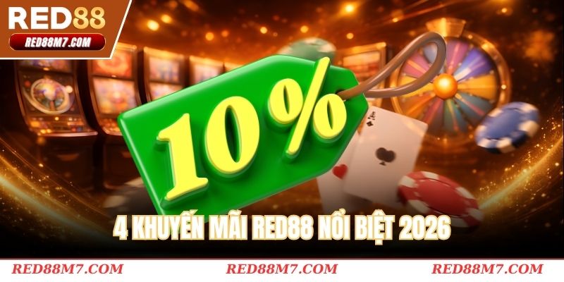 4 khuyến mãi RED88 nổi biệt 2026