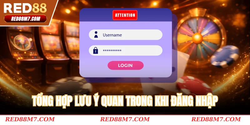 Tổng hợp lưu ý quan trọng khi đăng nhập
